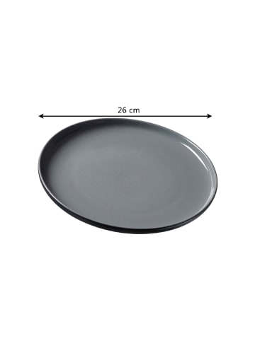 Ritzenhoff & Breker 4er Set Speiseteller Jasper in Schwarz ø 26.0 cm
