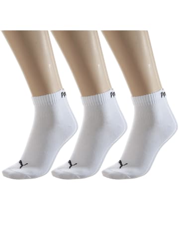 Puma Socks Unisex-Kurzsocken 3 Paar in weiß