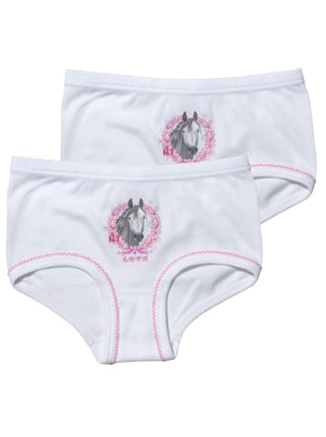 Sweety for Kids 2er-Set: Hipster-Panty in weiß