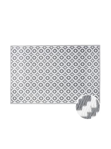 Butlers In- & Outdoorteppich Mosaik L 180 x B 118cm COLOUR CLASH in Grau