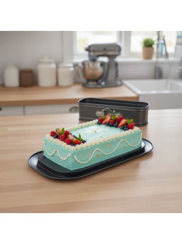 Springform in Grau - (B)30 x (H)8 x (T)12 cm