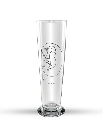 Mr. & Mrs. Panda Bierglas Pinguin Mond ohne Spruch in Transparent