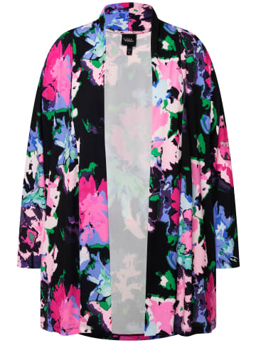 Ulla Popken Shirtjacke in schwarz