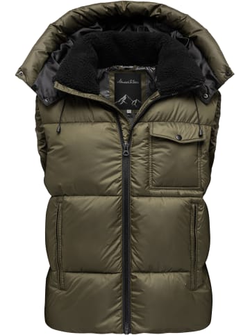 Amaci&Sons Steppweste HOBOKEN in Olive