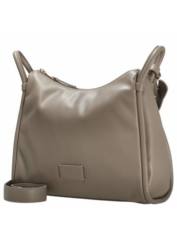 Seidenfelt Kaavi - Umhängetasche 30 cm (black/gold) in smooth taupe/gold