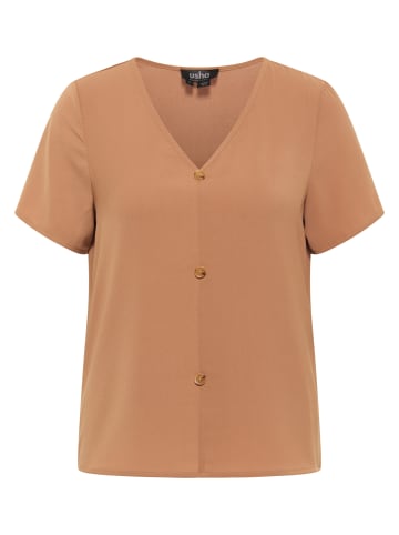 usha BLACK LABEL Damen Blusenshirt in Dunkelbeige