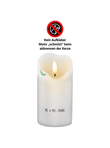 Mr. & Mrs. Panda Kerze Krokodil ohne Spruch in Weiß