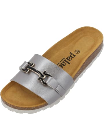 Palado Pantoletten Laudra in Grau Metallic