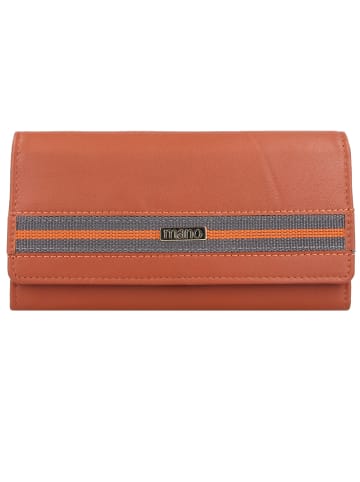 mano Don Leonardo Geldbörse RFID Leder 18 cm in cognac