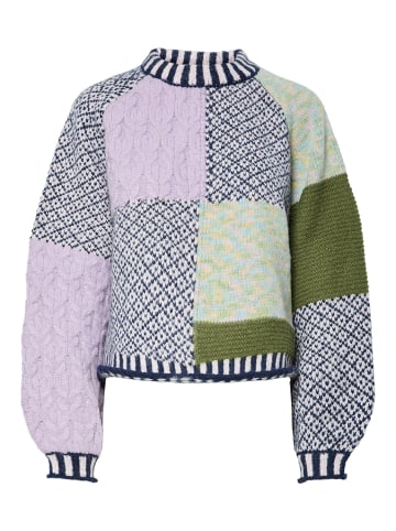 Pieces Pullover 'REMIX' Lila