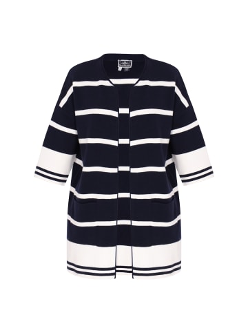 DreiMaster Maritim Cardigan in navy white stripe