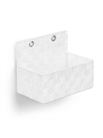 relaxdays 2 x Aufbewahrungskorb in Weiß - (B)25x (H)20 x (T)16,5 cm
