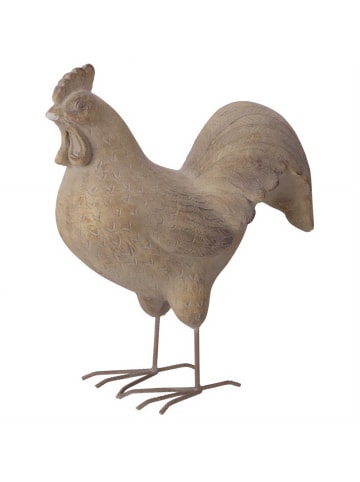 PROGARDEN Gartenfigur Henne in grau