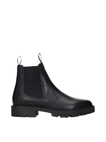 Celine Schwarz Leder Stiefeletten