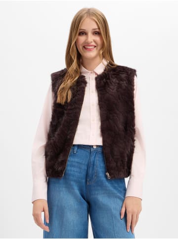 Marie Lund Weste in aubergine - 0002