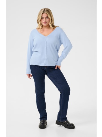 KAFFE curve Strickjacke KCfarsia Regular fit in Soft Chambray