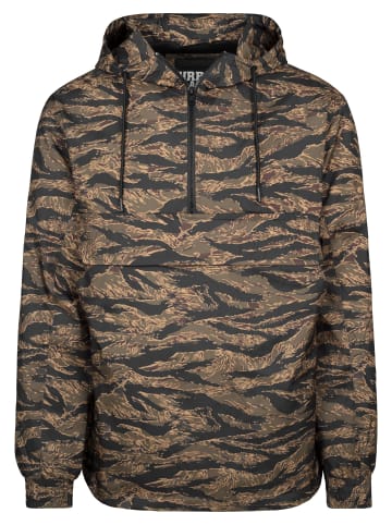 Urban Classics Windbreaker in braun Flecktarn