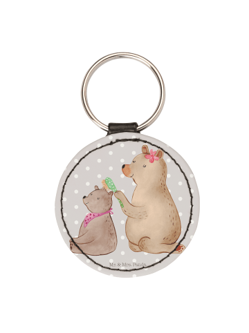 Mr. & Mrs. Panda Anhänger Bär Kind ohne Spruch in Grau Pastell