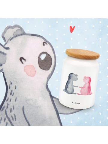 Mr. & Mrs. Panda Vorratsdose Axolotl Liebe ohne Spruch in Weiß