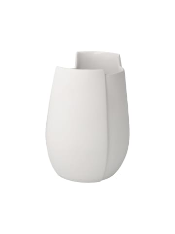 Goebel Vase Ova 16 cm weiß in weiß