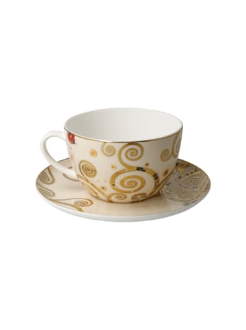 Goebel Milchkaffeetasse " Gustav Klimt Der Kuss " in Bunt