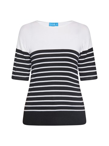 SANIKA T-Shirt in SCHWARZ WEISS