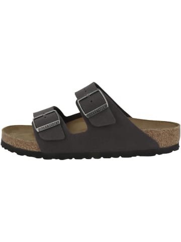 Birkenstock Sandale Arizona Birko-Flor Nubuk normal in dunkelgrau