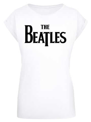 F4NT4STIC T-Shirt The Beatles Band Drop T Logo Black in weiß