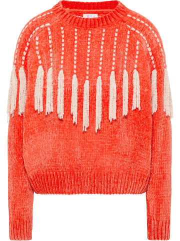 IZIA Damen Strickpullover in Orange