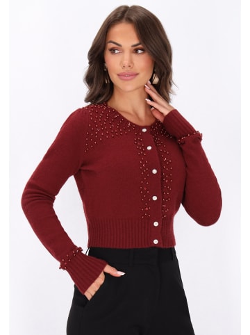faina Cardigan in burgundy