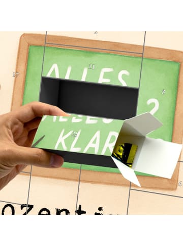 Mr. & Mrs. Panda Adventskalender Dozentin Leidenschaft Design mi... in Weiß