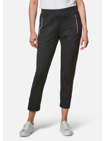GOLDNER Joggpant 7/8 Jersey-Stretch in schwarz
