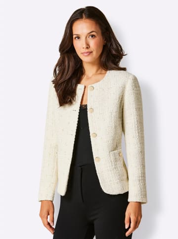 creation L Bouclé-Blazer in ecru