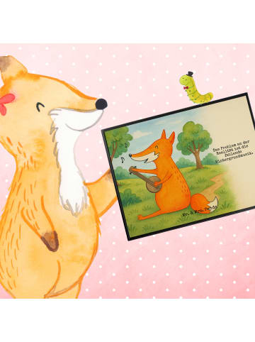 Mr. & Mrs. Panda tischpad Fuchs Gitarre Design mit Spruch in Weiß