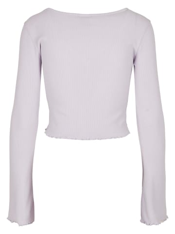 Urban Classics Urban Classics Damen Ladies Cropped Rib Cardigan in softlilac