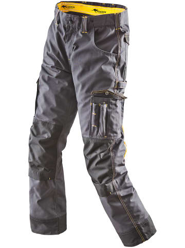 Roadsign Bundhose in anthrazit/gelb