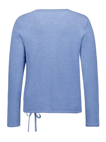 Betty Barclay Strickpullover mit Tunnelzug in Middle Blue Melange