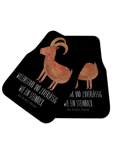 Mr. & Mrs. Panda Automatte Sternzeichen Steinbock mit Spruch in Schwarz