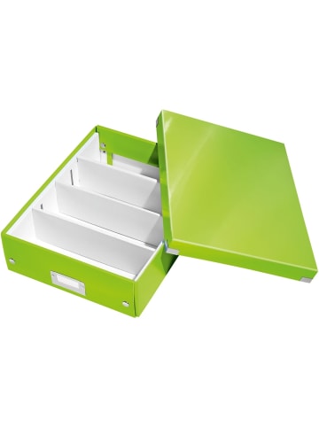 Leitz Organisationsbox Click & Store Wow Mittel Graukarton grün