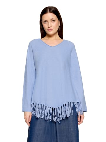 CARTOON Strickpullover mit V-Ausschnitt in Light Blue Melange