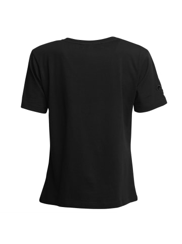 Roberto Geissini Diamond Flower T-Shirt Schwarz