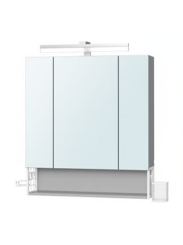 VASAGLE Badezimmerschrank in Taubengrau - (B)16.5 x (H)75 x (T)70 cm