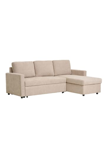 ebuy24 Schlafsofa Belfast Sandfarbe 150 x 218 cm