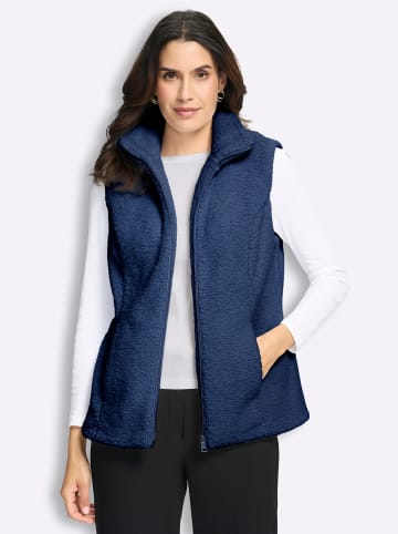 WITT WEIDEN Fellimitat-Weste in jeansblau