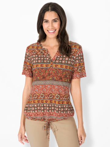 WITT WEIDEN Print-Shirt in terra-rostrot-bedruckt