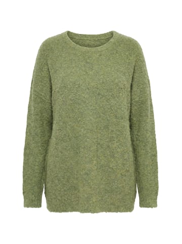 Ulla Popken Pullover in dunkel khaki