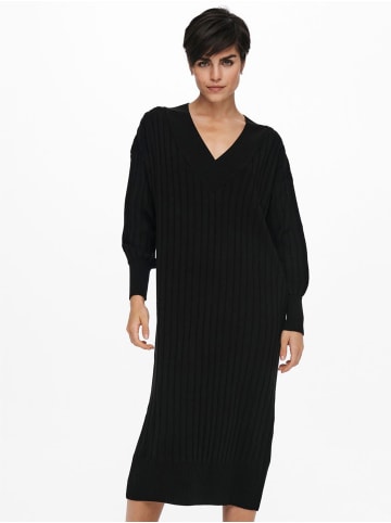 ONLY Oversized Langarm Strickkleid ONLNEW TESSA in Schwarz