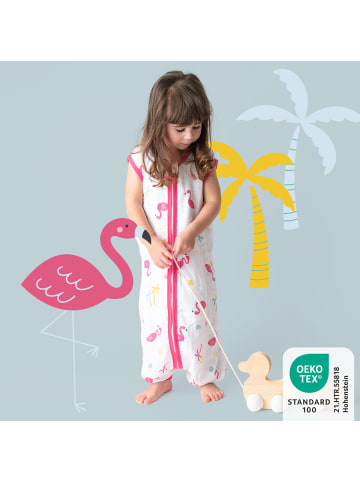 Schlummersack Musselin Schlafsack mit Füßen, 0.5 TOG in Pink