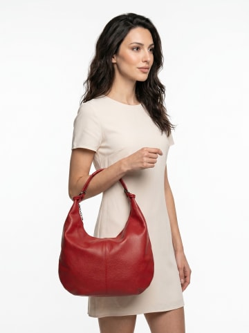 Cluty Shopper echt Leder in rot
