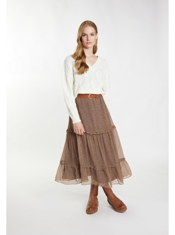 DreiMaster Damen Strickpullover in Wollweiss